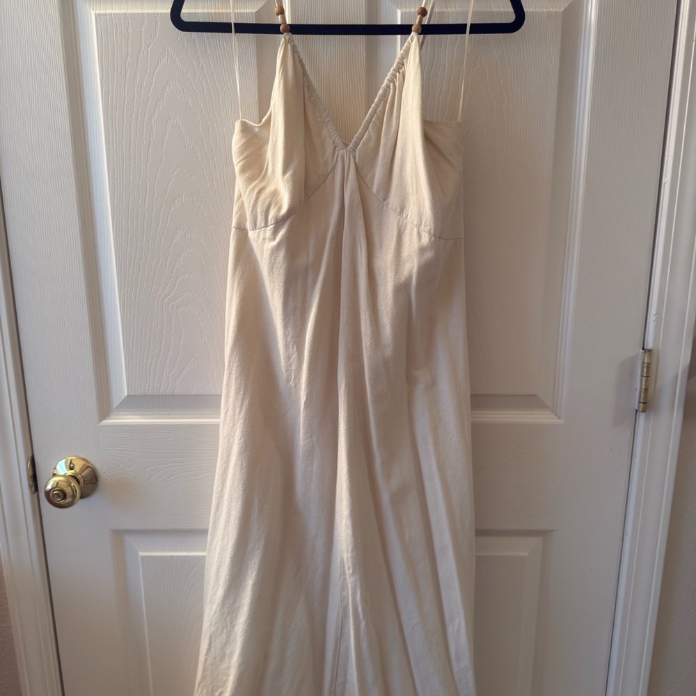 Cream Midi Dress